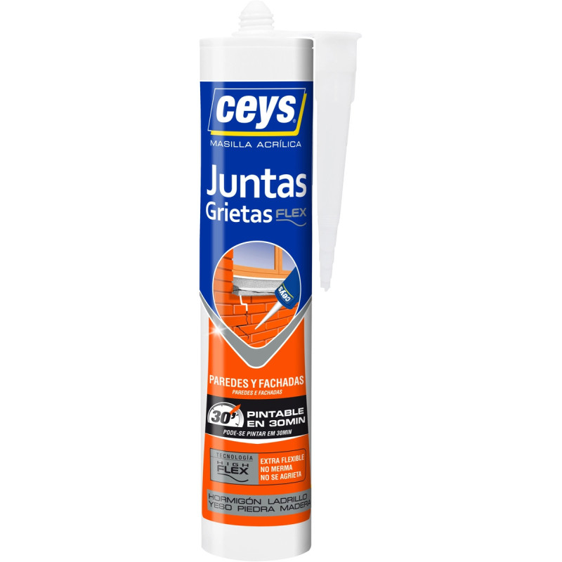 MASILLA ACRILICA BLANCA FLEX JUNTAS/GRIETAS - PROCAR GAMMA