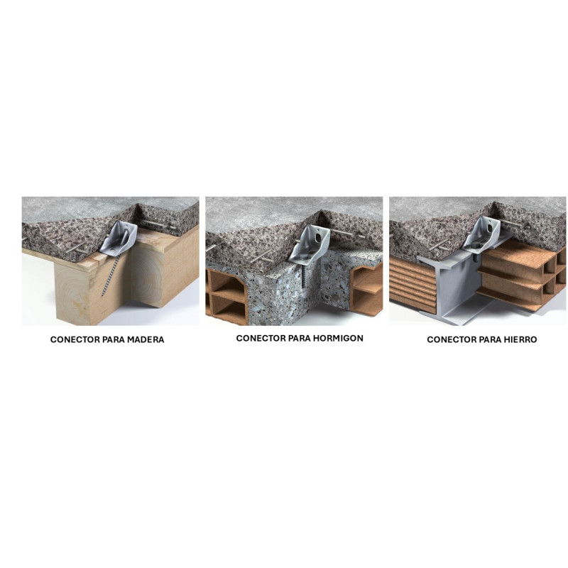 CONECTOR MADERA CENTROSTORICO LATERLITE (100 UDS)