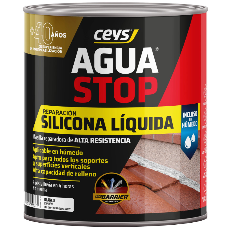AGUASTOP SILICONA LIQUIDA ALTA RESISTENCIA - CEYS