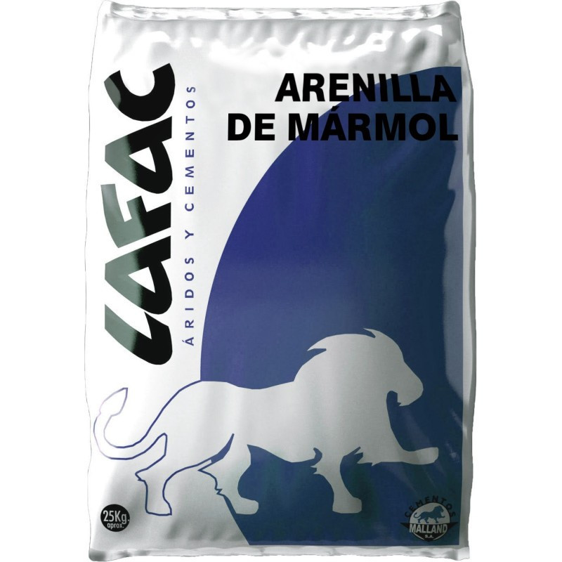 ARENILLA MARMOL 0,8-1,8 MM 25 KG -  PROCAR GAMMA